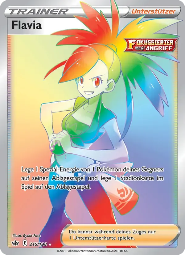 Flavia — Schaurige Herrschaft 215 German Pokémon card