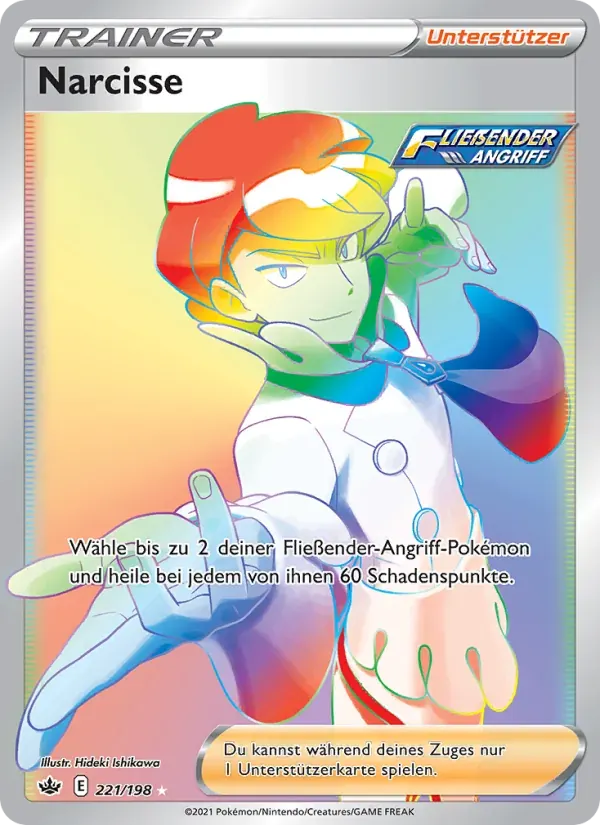 Narcisse — Schaurige Herrschaft 221 German Pokémon card