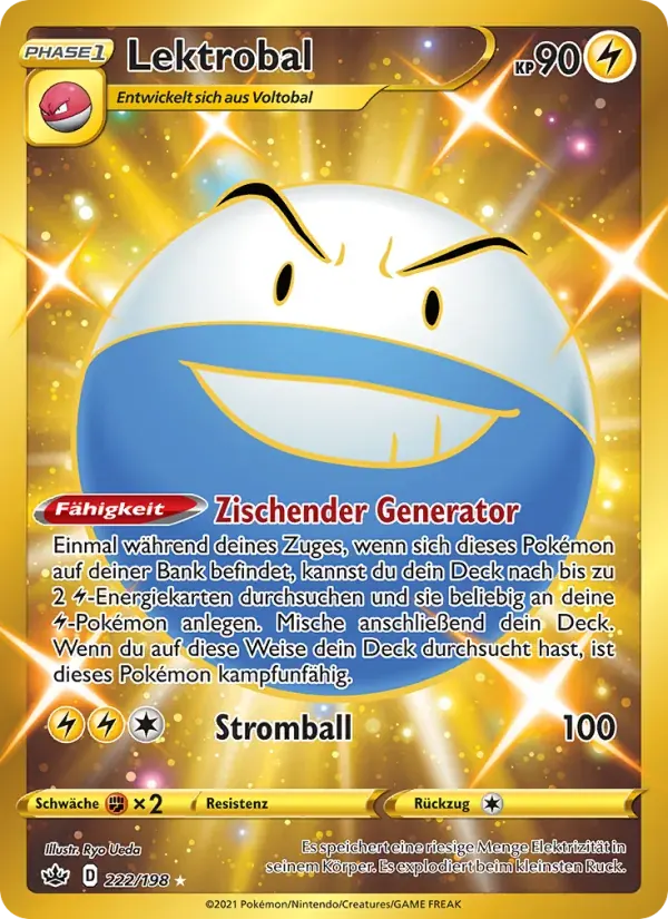 Lektrobal — Schaurige Herrschaft 222 German Pokémon card