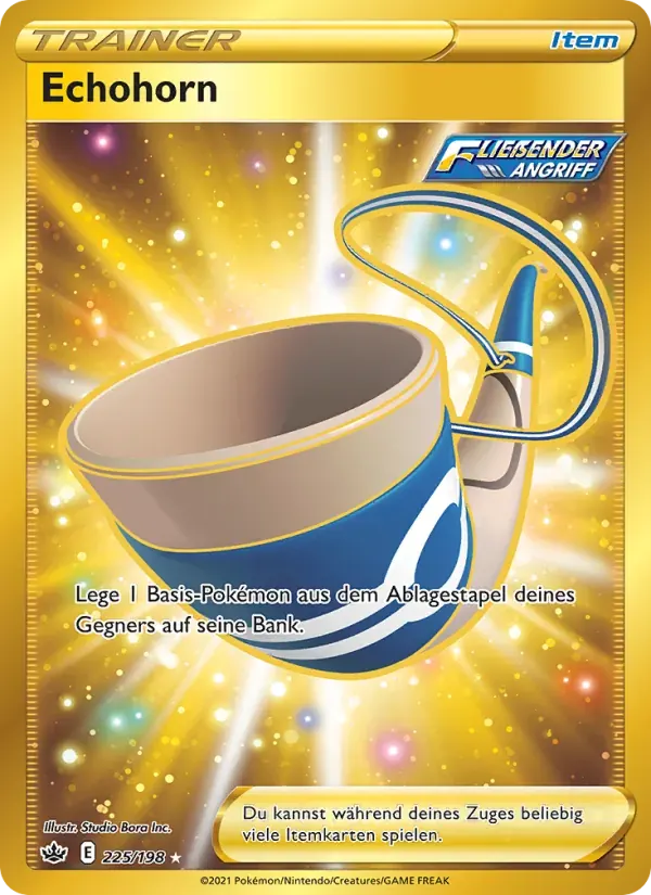 Echohorn — Schaurige Herrschaft 225 German Pokémon card