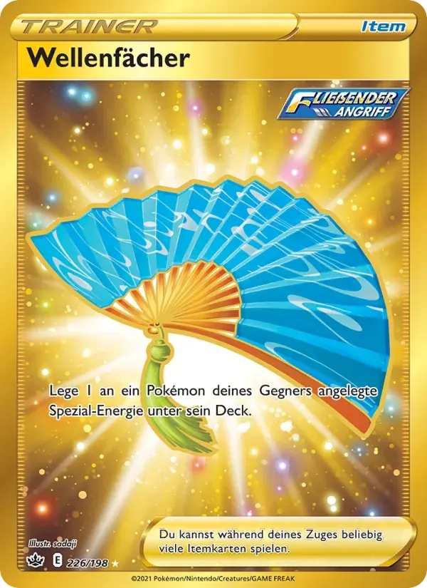 Wellenfächer — Schaurige Herrschaft 226 German Pokémon card