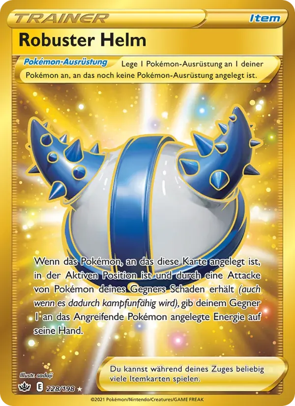 Robuster Helm — Schaurige Herrschaft 228 German Pokémon card