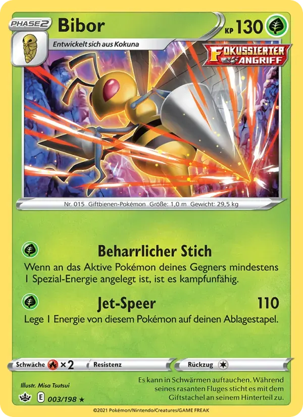 Bibor — Schaurige Herrschaft 3 German Pokémon card