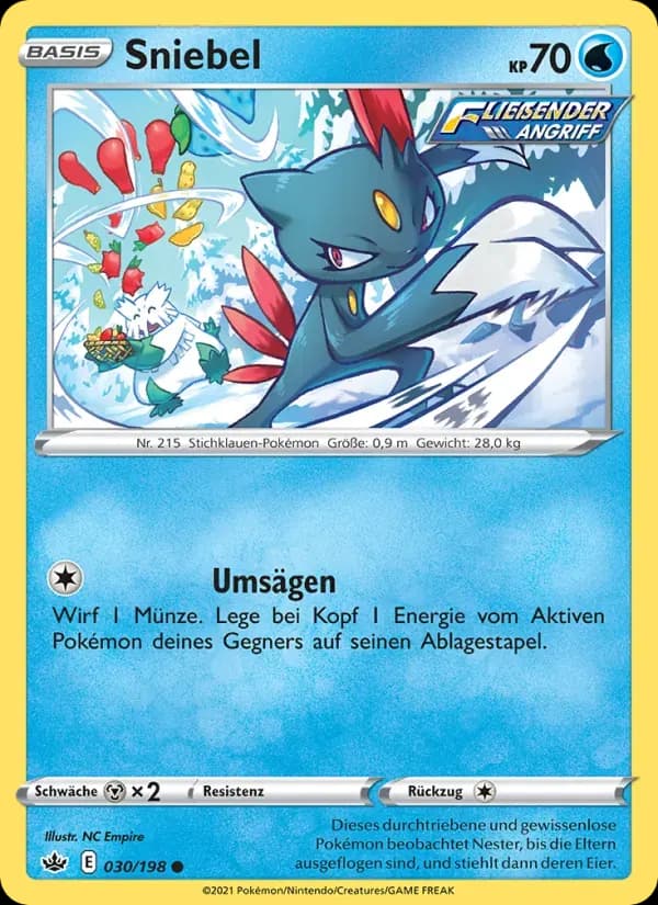 Sniebel — Schaurige Herrschaft 30 German Pokémon card