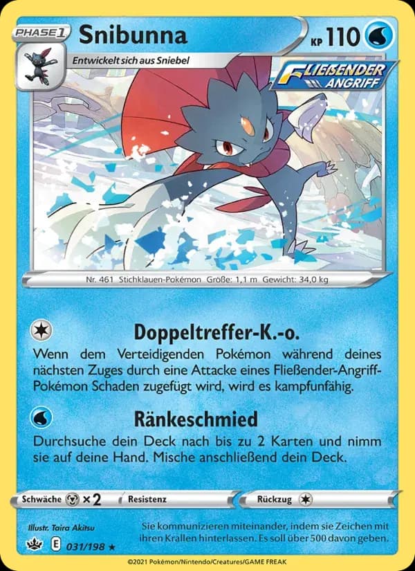 Snibunna — Schaurige Herrschaft 31 German Pokémon card