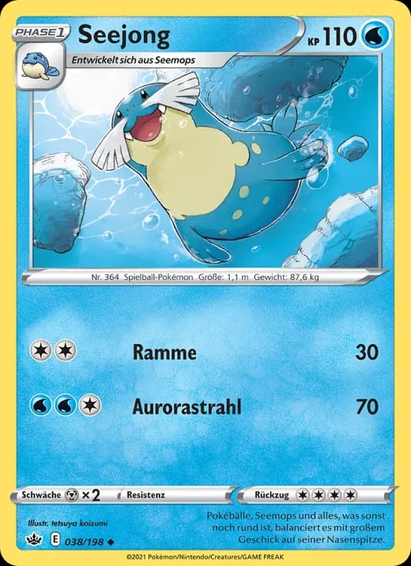 Seejong — Schaurige Herrschaft 38 German Pokémon card
