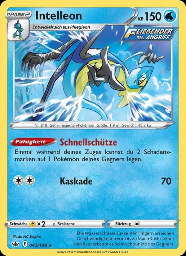 Intelleon — Schaurige Herrschaft 43 German Pokémon card