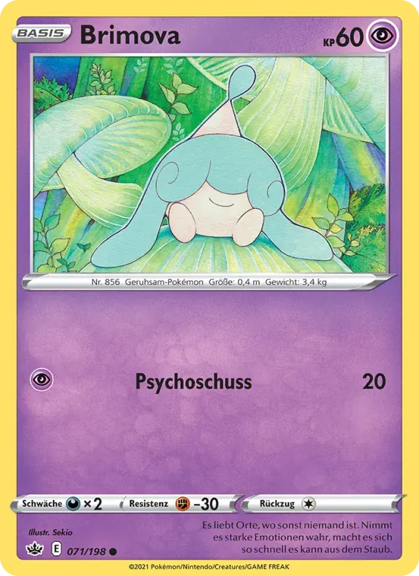 Brimova — Schaurige Herrschaft 71 German Pokémon card