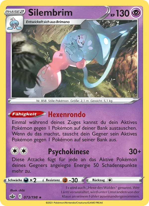 Silembrim — Schaurige Herrschaft 73 German Pokémon card