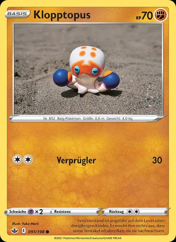 Klopptopus — Schaurige Herrschaft 91 German Pokémon card