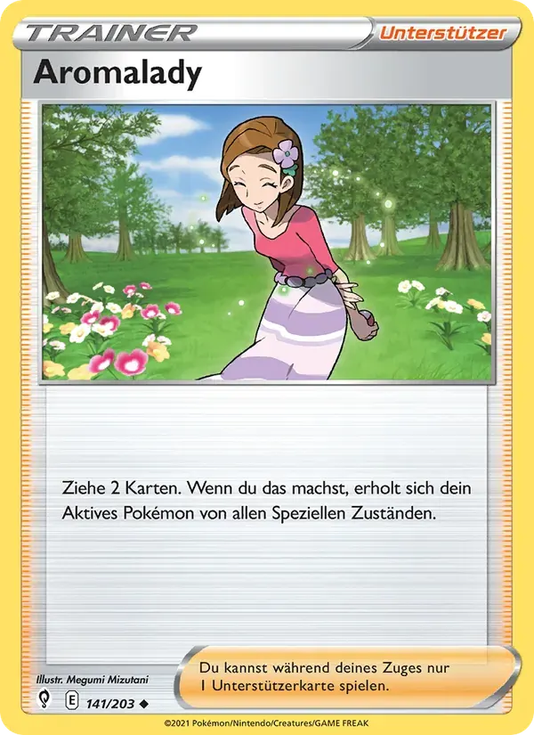 Aromalady — Drachenwandel 141 German Pokémon card