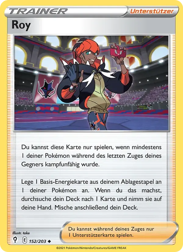 Roy — Drachenwandel 152 German Pokémon card