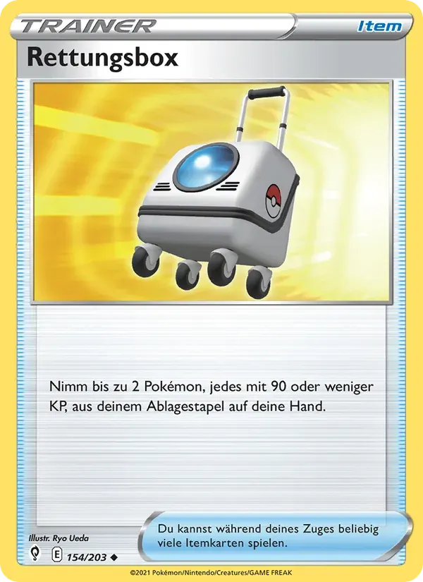Rettungsbox — Drachenwandel 154 German Pokémon card