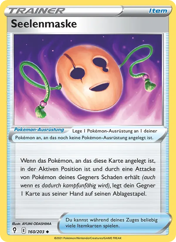 Seelenmaske — Drachenwandel 160 German Pokémon card