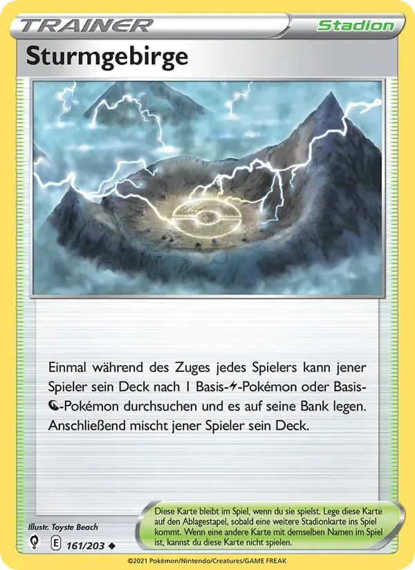 Sturmgebirge — Drachenwandel 161 German Pokémon card