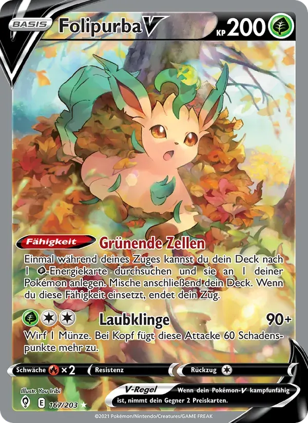 Folipurba V — Drachenwandel 167 German Pokémon card