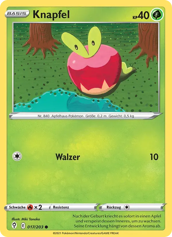Knapfel — Drachenwandel 17 German Pokémon card
