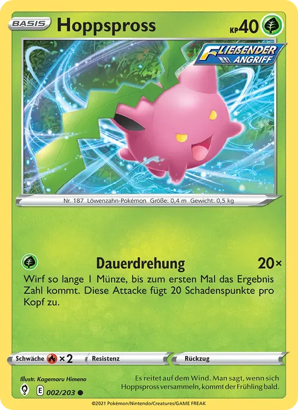 Hoppspross — Drachenwandel 2 German Pokémon card
