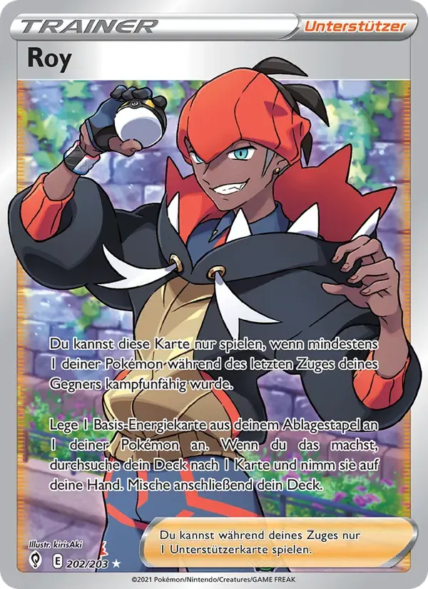 Roy — Drachenwandel 202 German Pokémon card