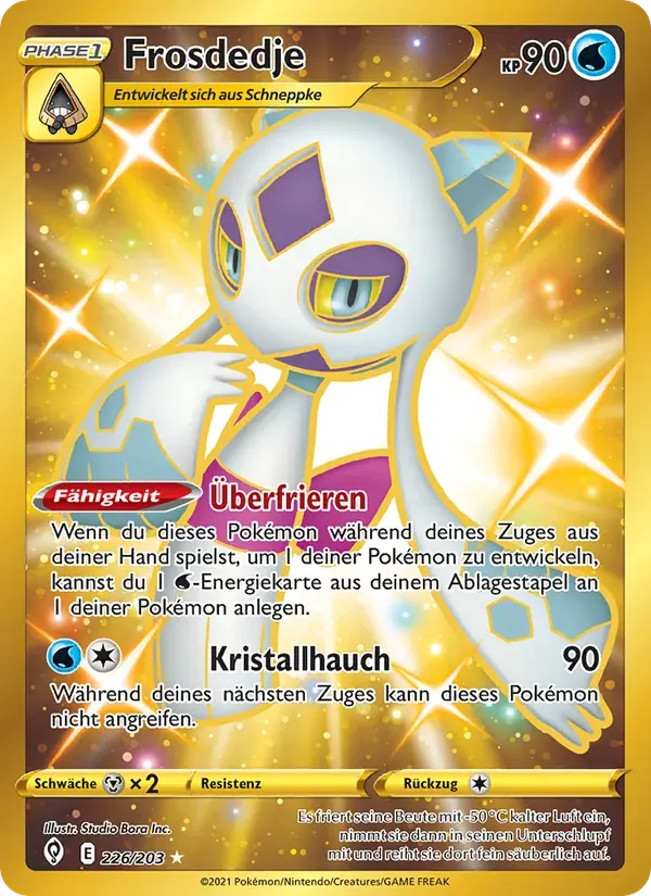Frosdedje — Drachenwandel 226 German Pokémon card