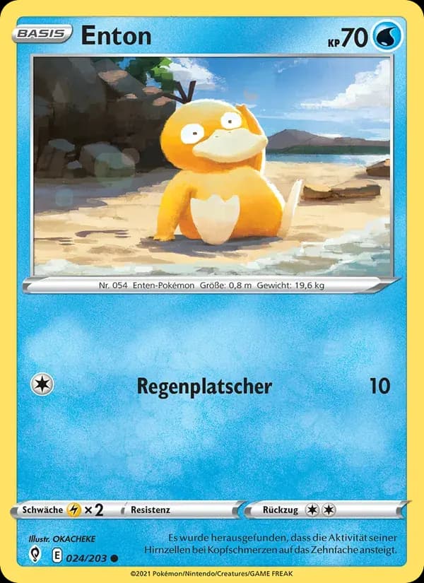Enton — Drachenwandel 24 German Pokémon card
