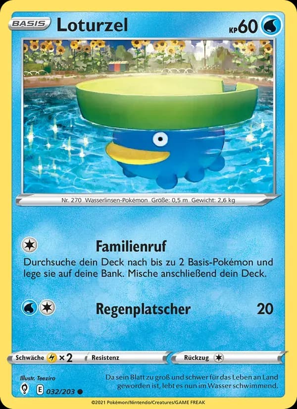 Loturzel — Drachenwandel 32 German Pokémon card