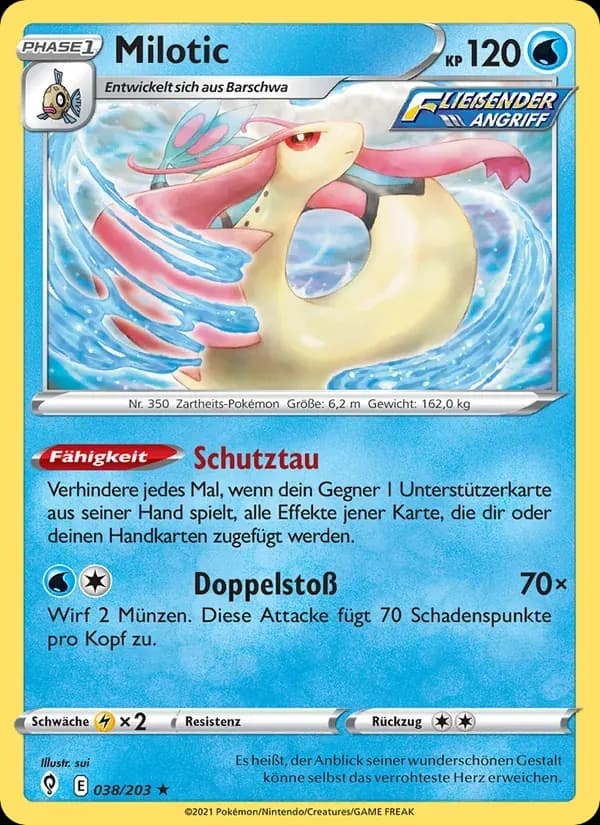 Milotic — Drachenwandel 38 German Pokémon card
