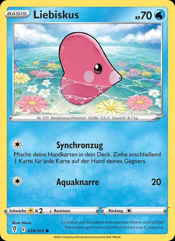 Liebiskus — Drachenwandel 39 German Pokémon card