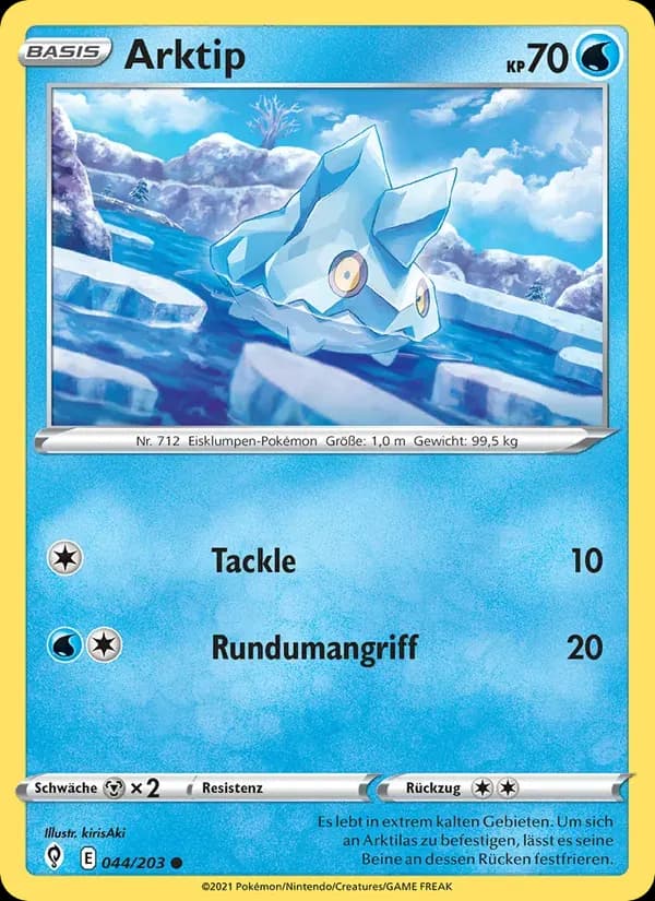 Arktip — Drachenwandel 44 German Pokémon card