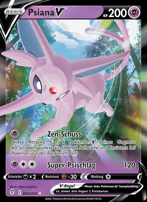 Psiana V — Drachenwandel 64 German Pokémon card