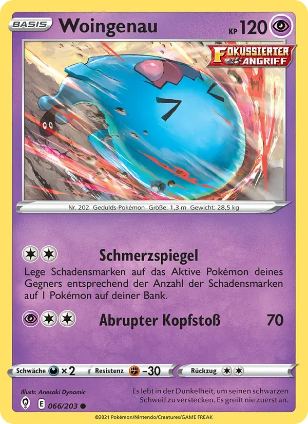Woingenau — Drachenwandel 66 German Pokémon card
