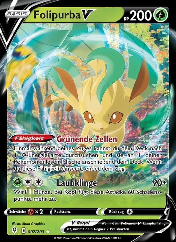 Folipurba V — Drachenwandel 7 German Pokémon card