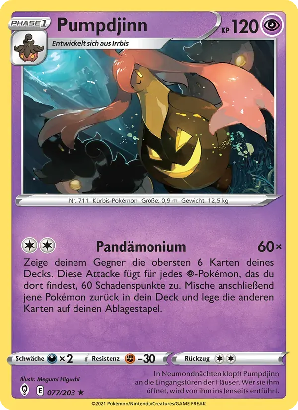 Pumpdjinn — Drachenwandel 77 German Pokémon card