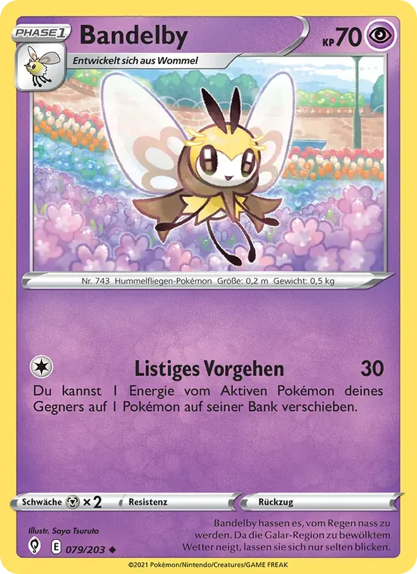 Bandelby — Drachenwandel 79 German Pokémon card