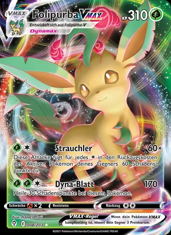 Folipurba VMAX — Drachenwandel 8 German Pokémon card