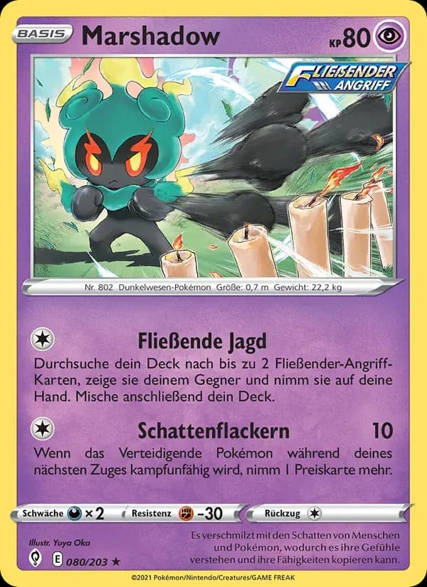 Marshadow — Drachenwandel 80 German Pokémon card