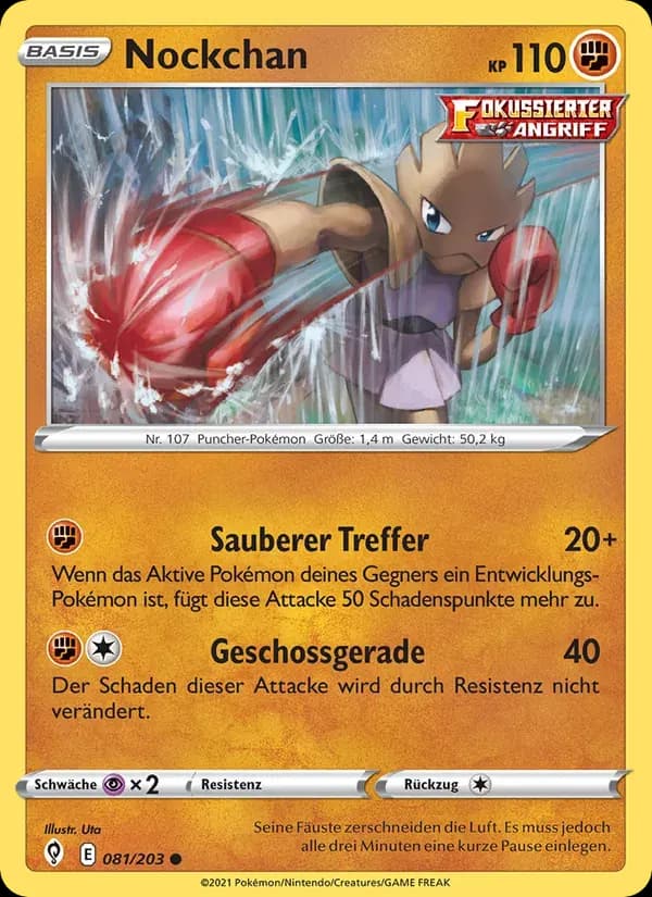 Nockchan — Drachenwandel 81 German Pokémon card