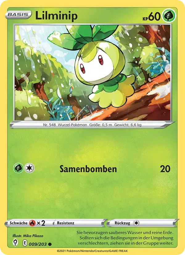 Lilminip — Drachenwandel 9 German Pokémon card