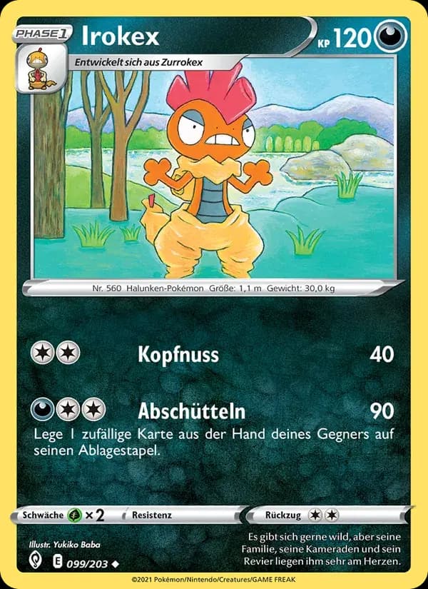 Irokex — Drachenwandel 99 German Pokémon card
