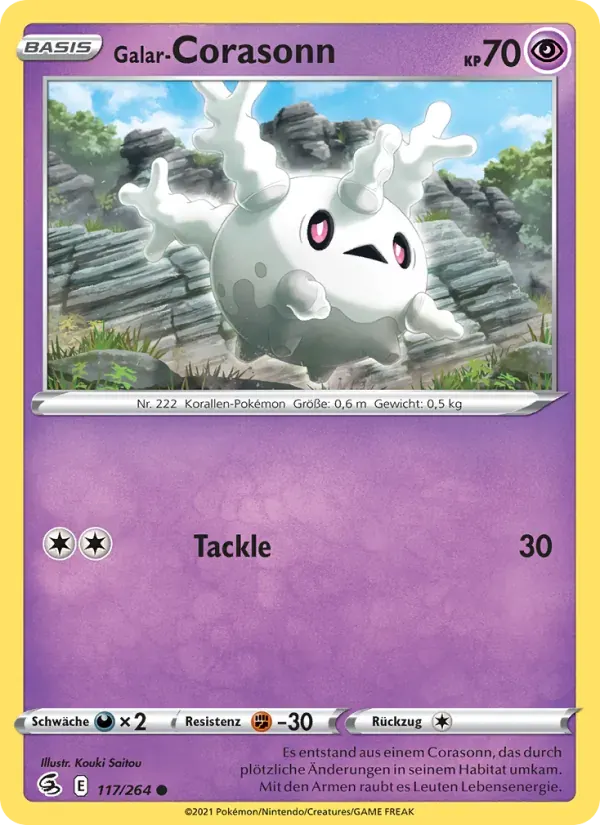 Galar-Corasonn — Fusionsangriff 117 German Pokémon card