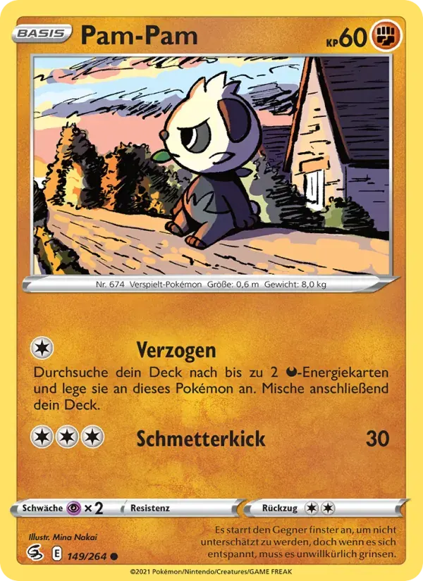 Pam-Pam — Fusionsangriff 149 German Pokémon card