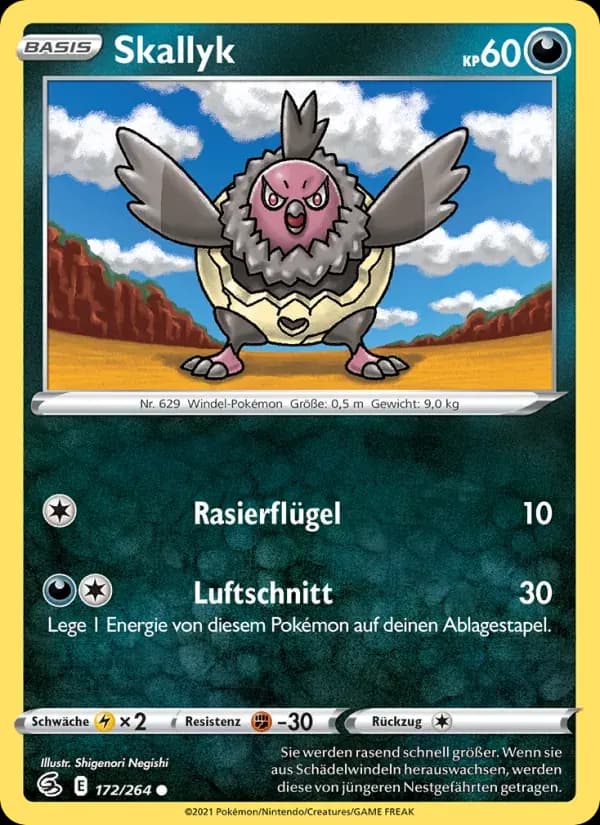 Skallyk — Fusionsangriff 172 German Pokémon card