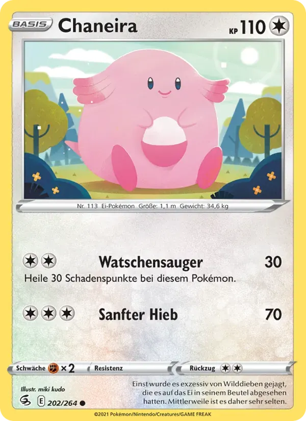 Chaneira — Fusionsangriff 202 German Pokémon card
