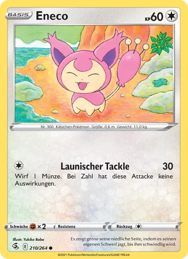 Eneco — Fusionsangriff 210 German Pokémon card