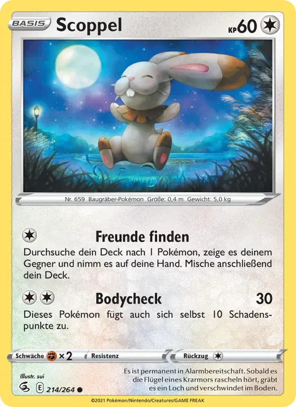 Scoppel — Fusionsangriff 214 German Pokémon card