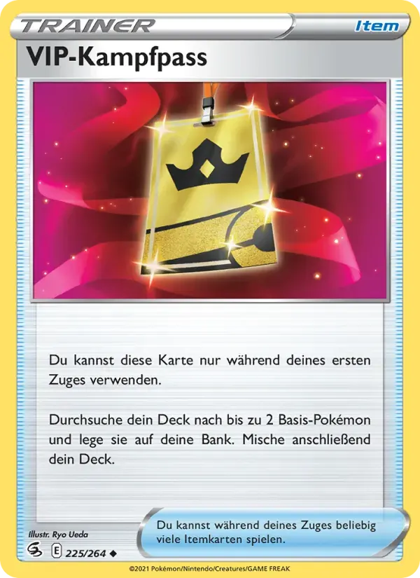 VIP-Kampfpass — Fusionsangriff 225 German Pokémon card