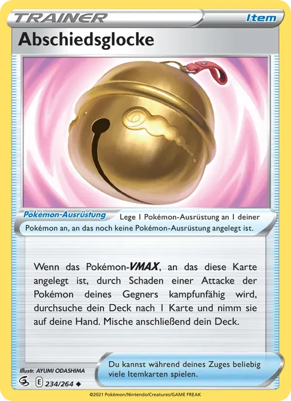 Abschiedsglocke — Fusionsangriff 234 German Pokémon card