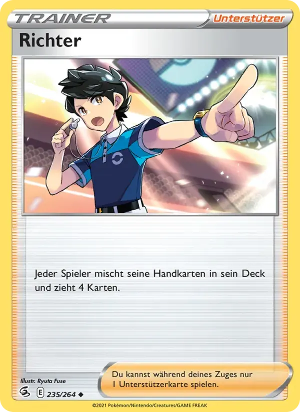 Richter — Fusionsangriff 235 German Pokémon card