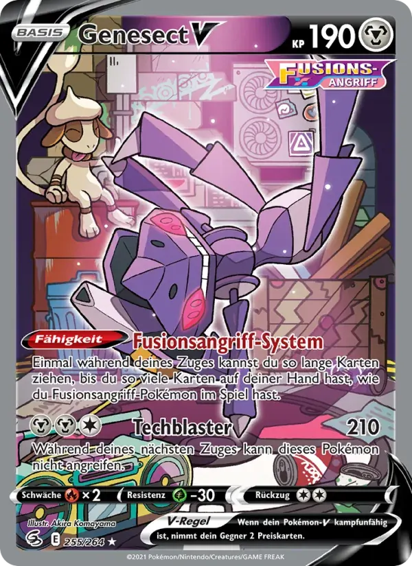 Genesect V — Fusionsangriff 255 German Pokémon card