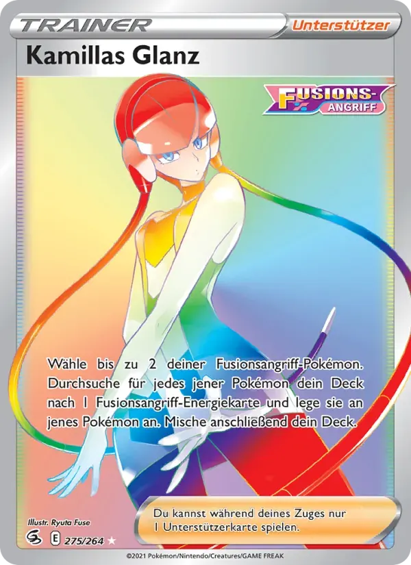 Kamillas Glanz — Fusionsangriff 275 German Pokémon card